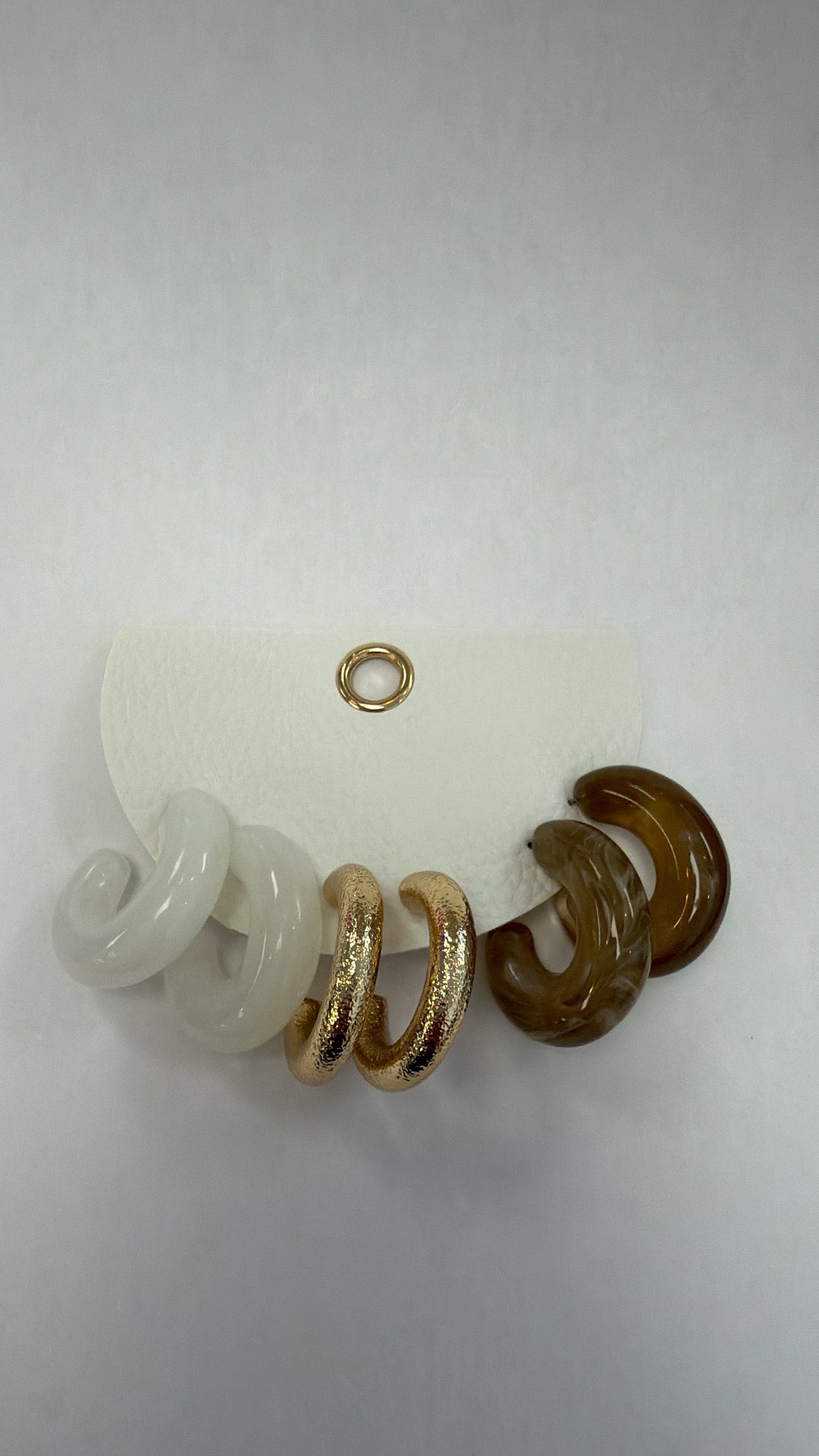 3 Textured Hoops