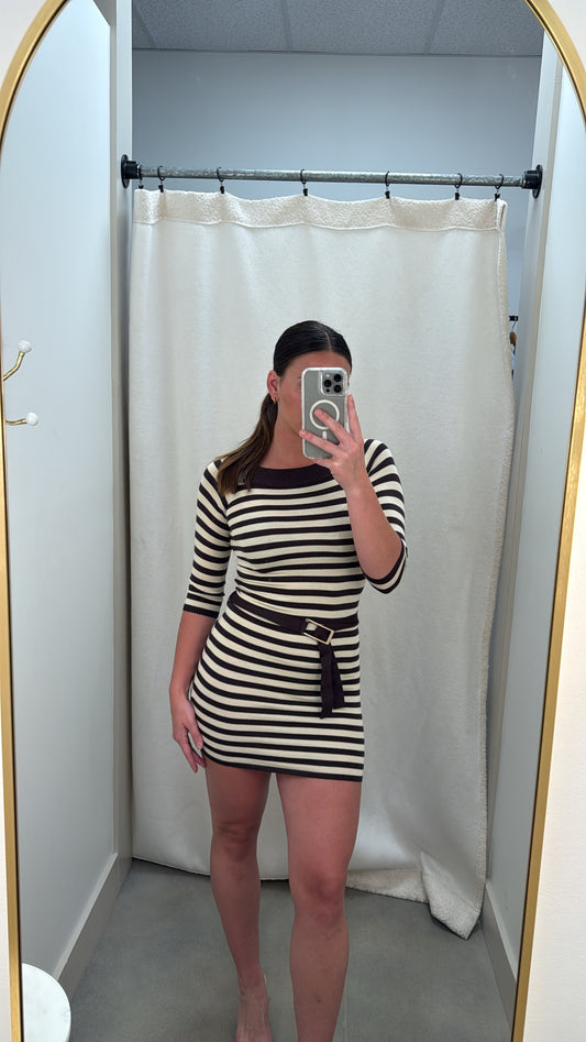 The Miley Stripe Knit Dress