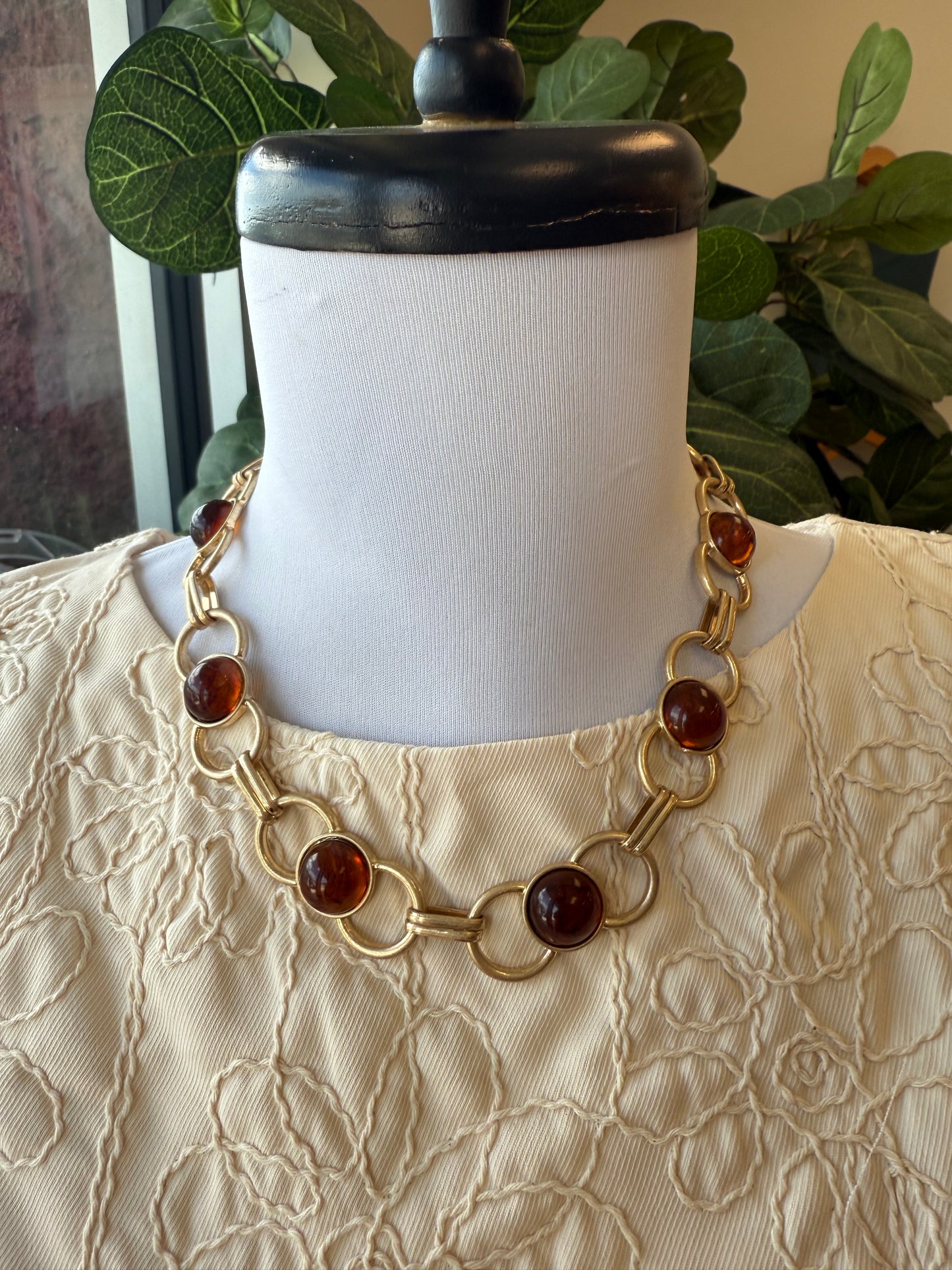 Pearl and Chain Necklace