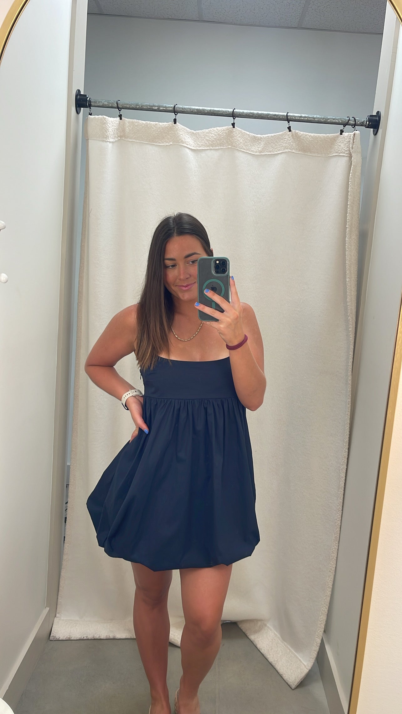 Eli Navy Dress