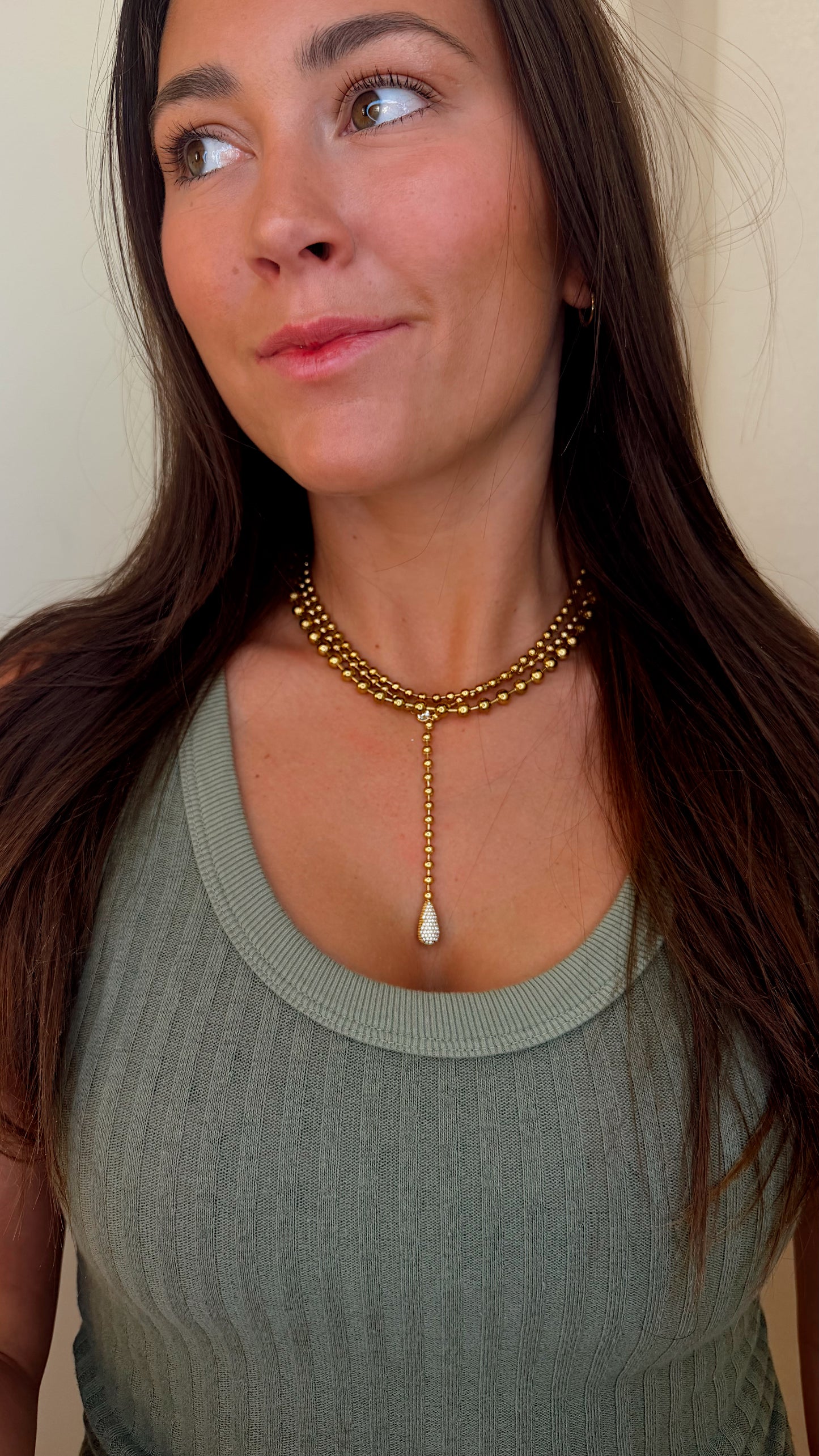 CS Teardrop Necklace