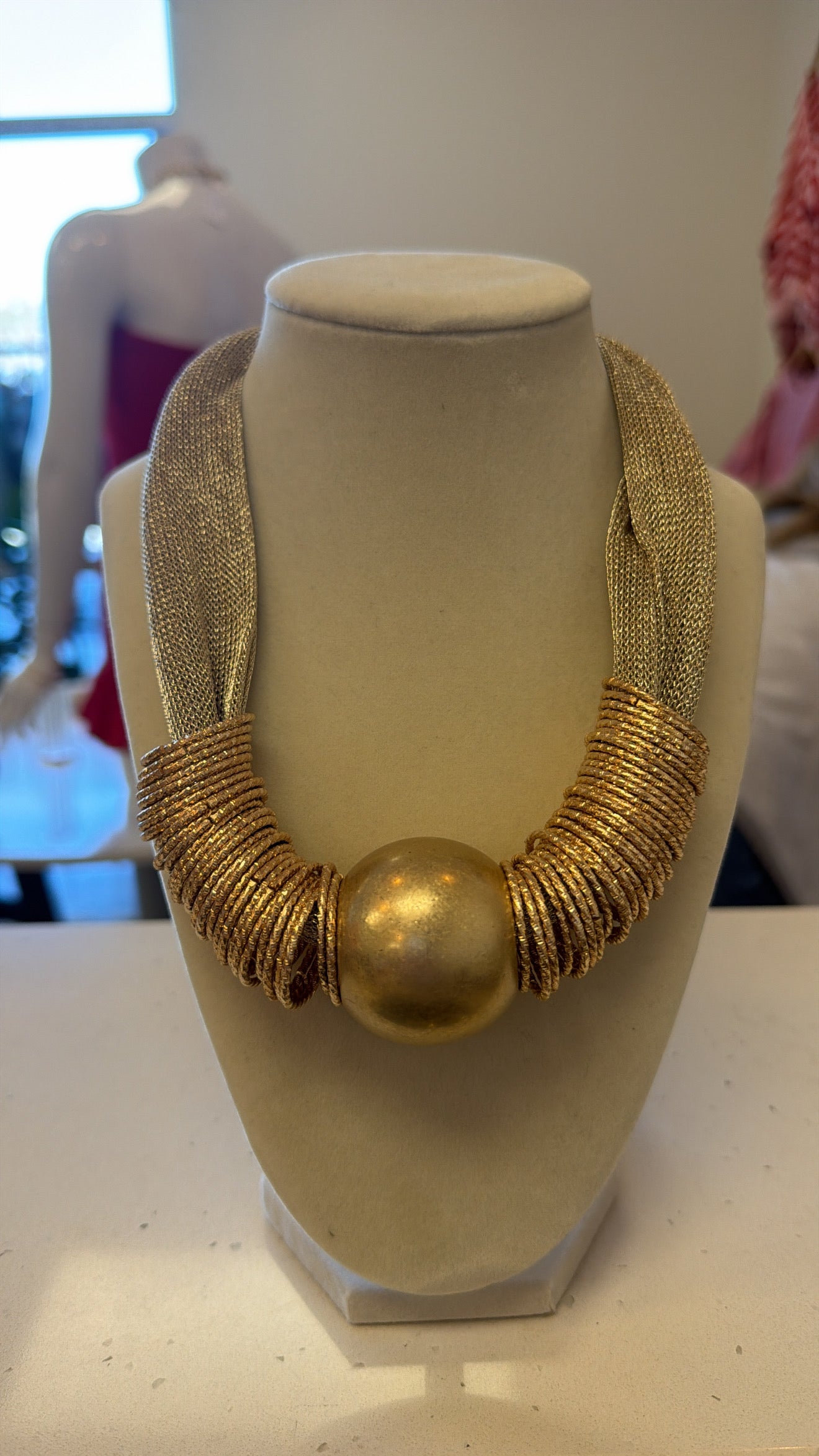 Gold Ball Necklace