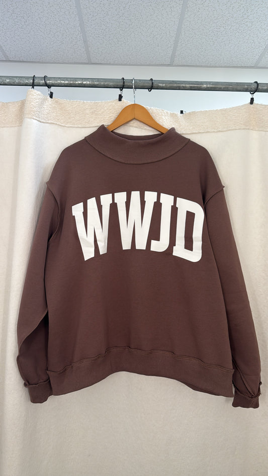 WWJD/AMEN Mock Neck