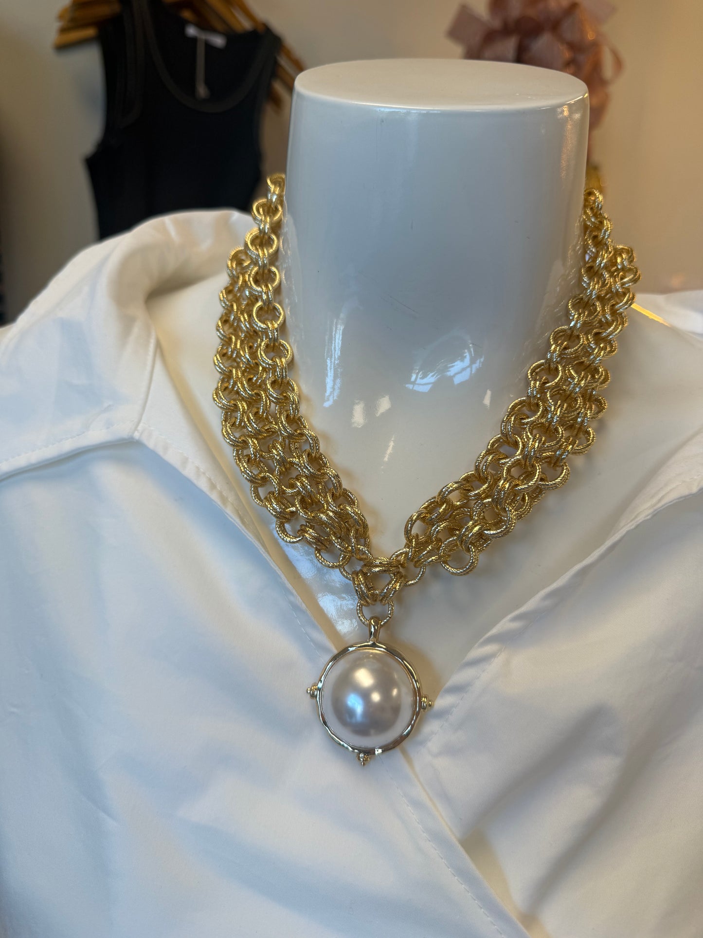 Layered Pearl Necklace