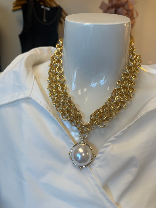 Layered Pearl Necklace