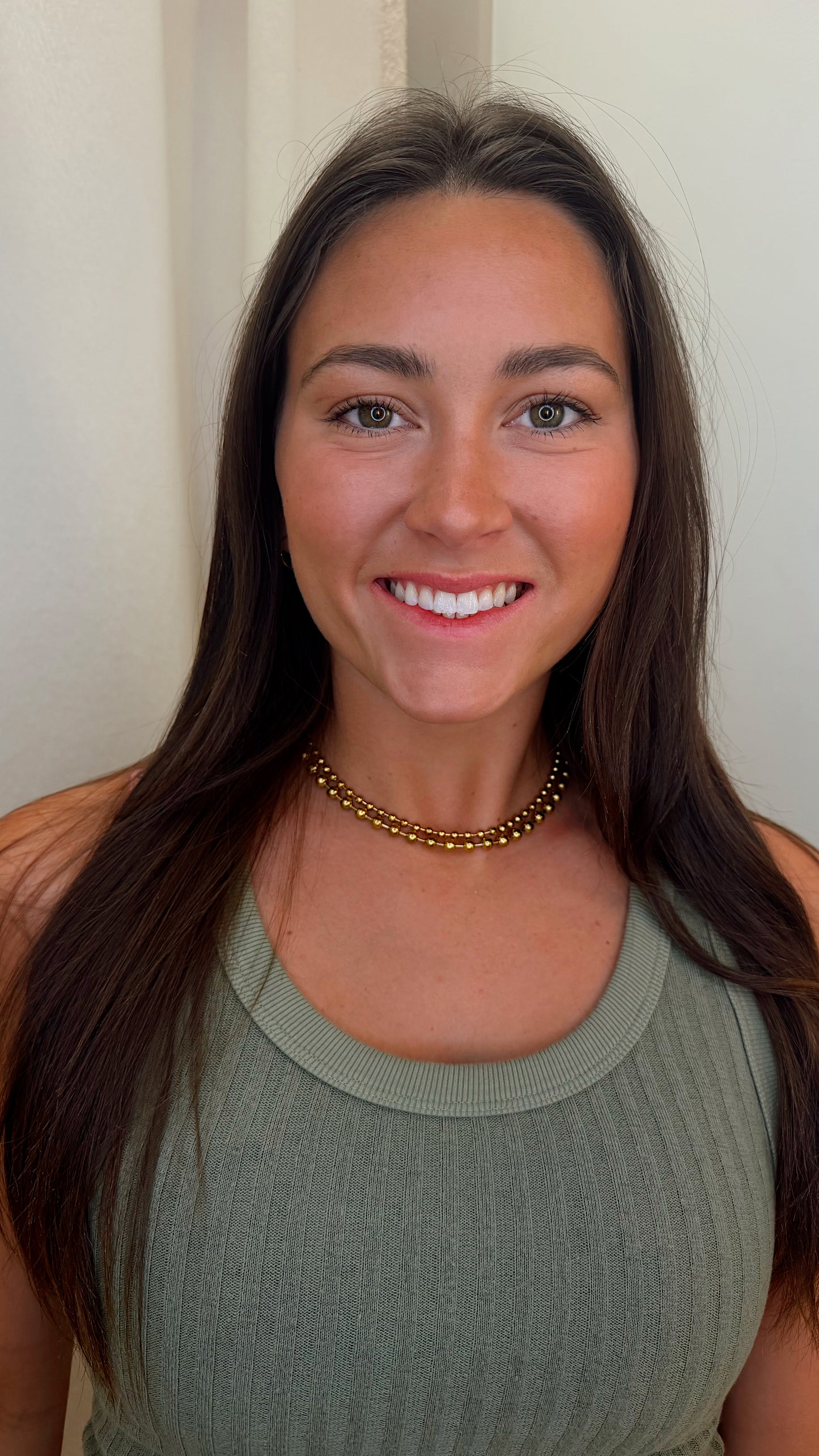 CS Gold Layered Necklace