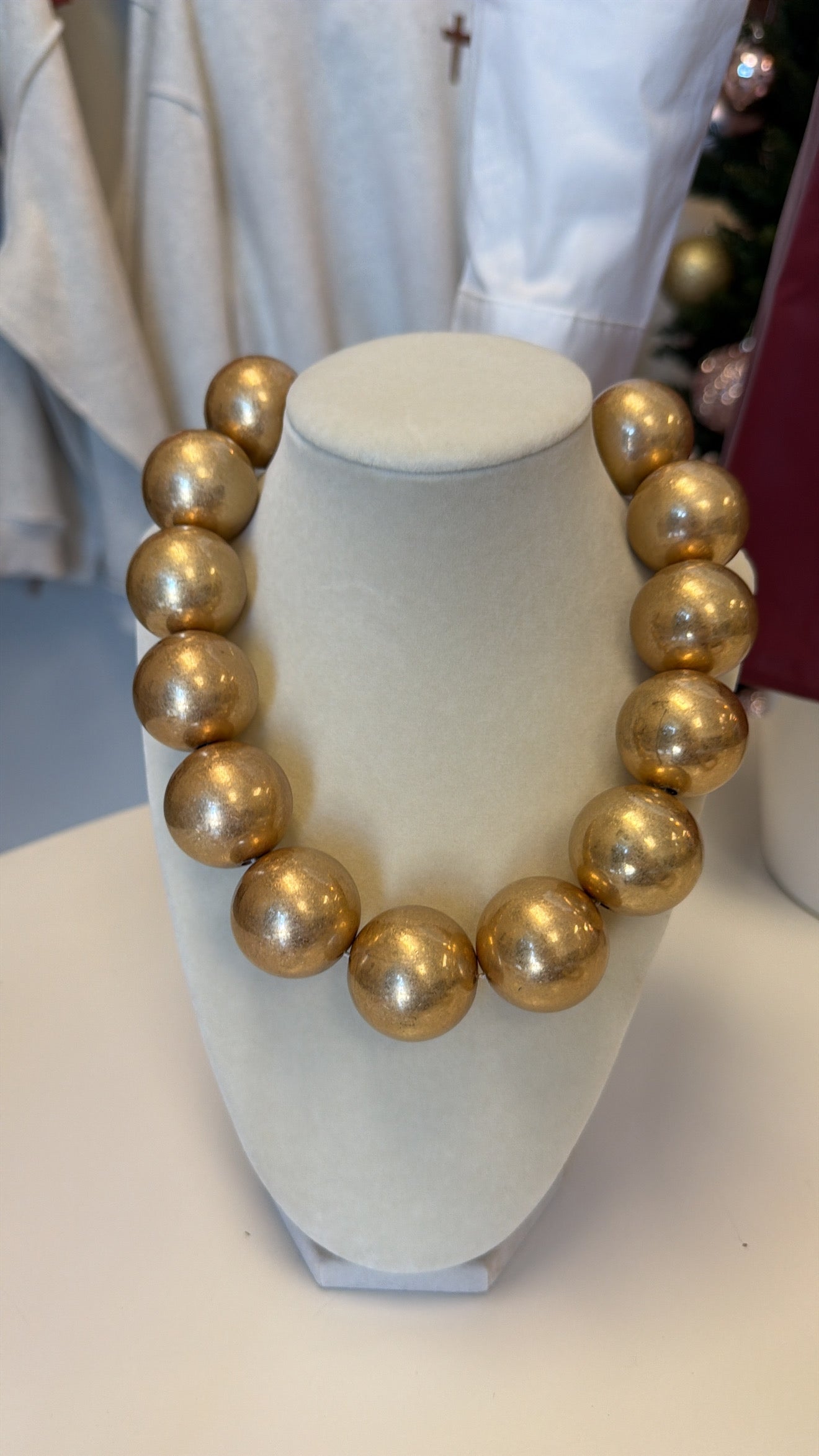Gold Ball Necklace