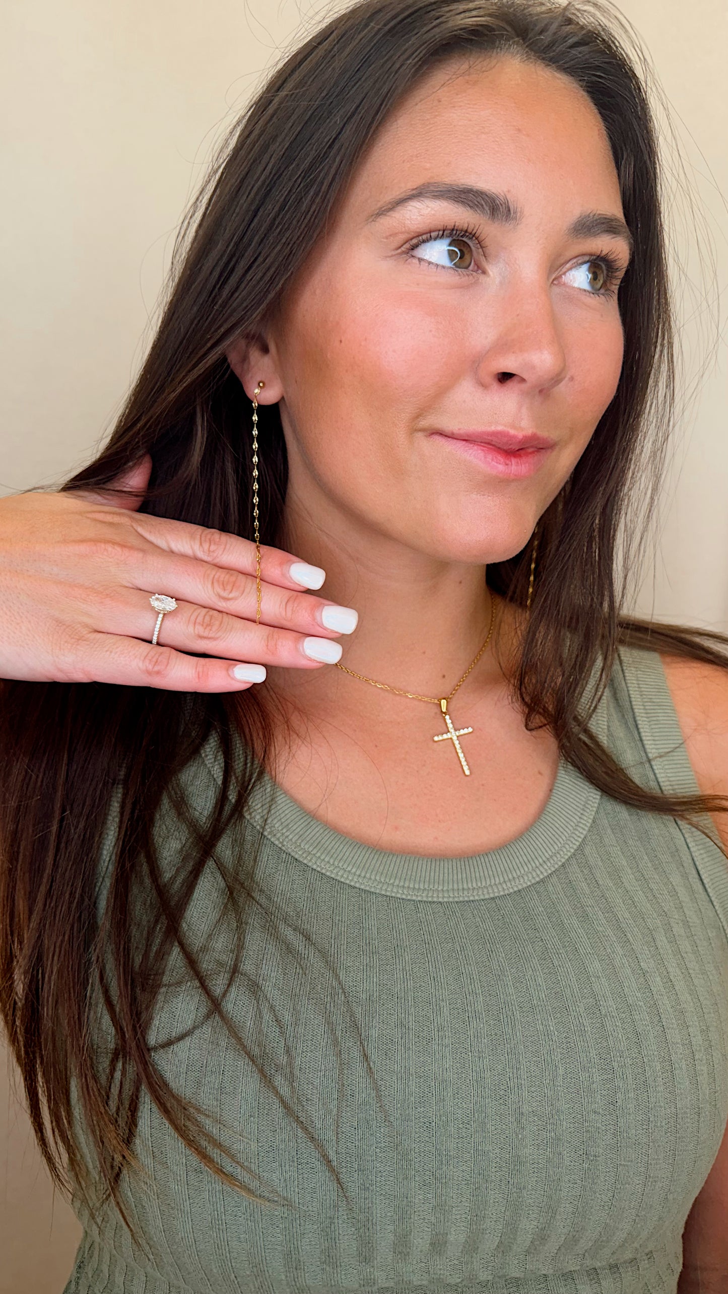 XL Dainty Chain Earrings
