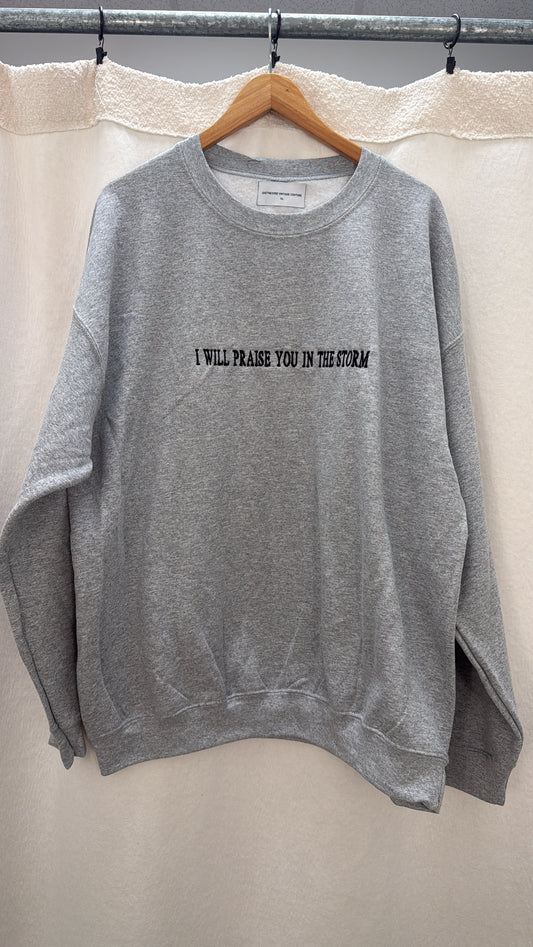 I Will Praise You In The Storm Crewneck