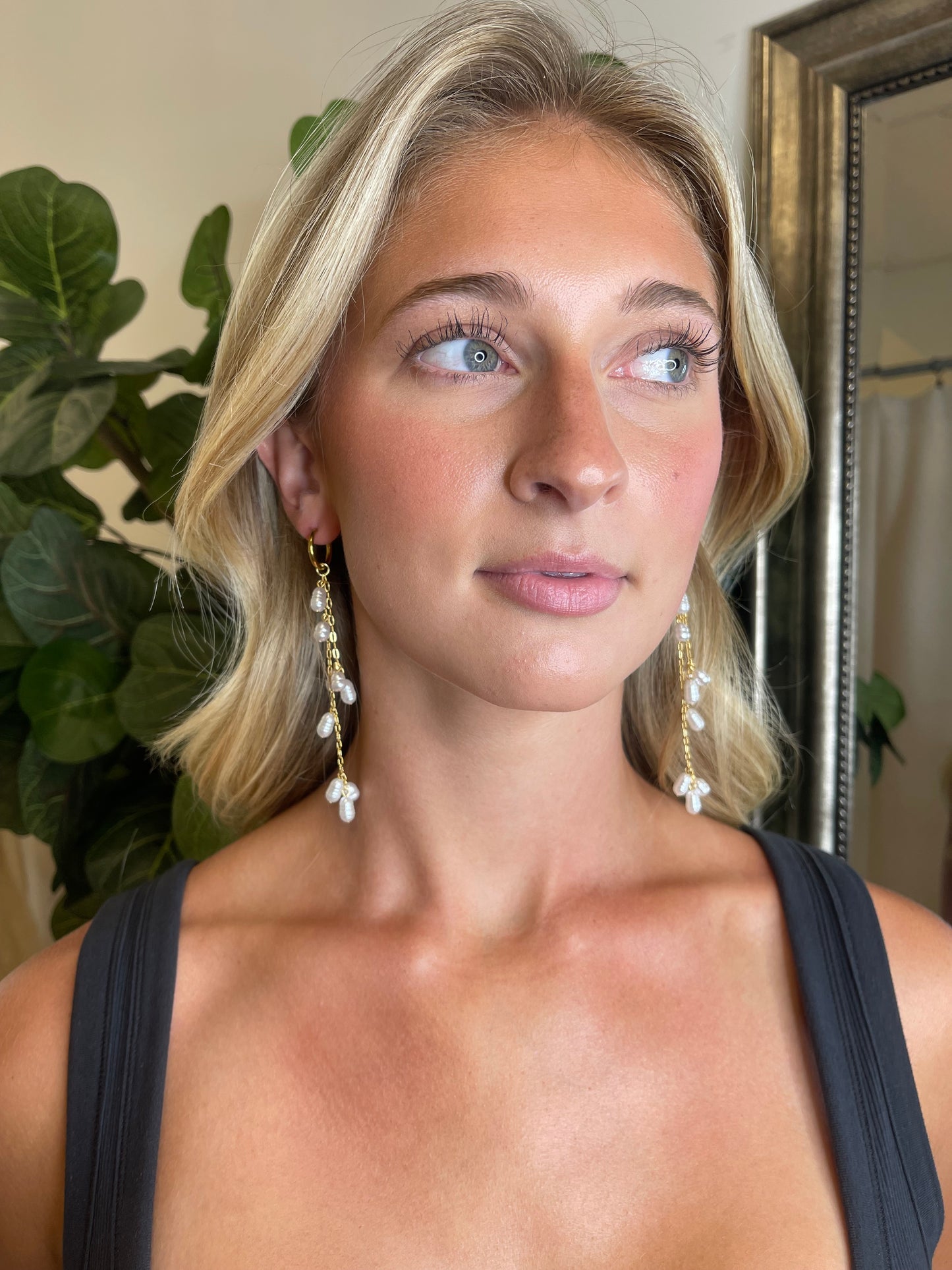 Pearl earrings