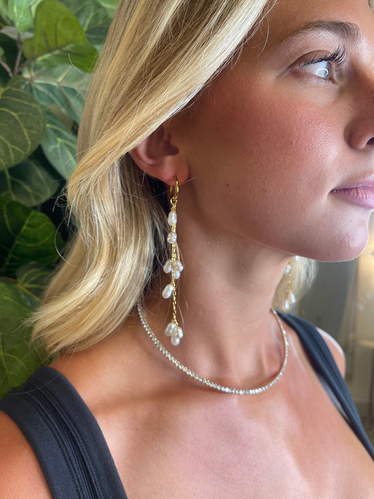 Pearl earrings