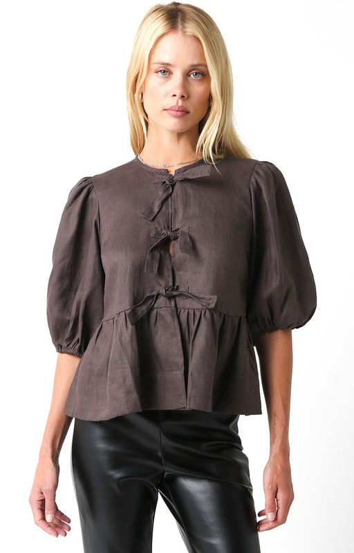 Glada Linen Top