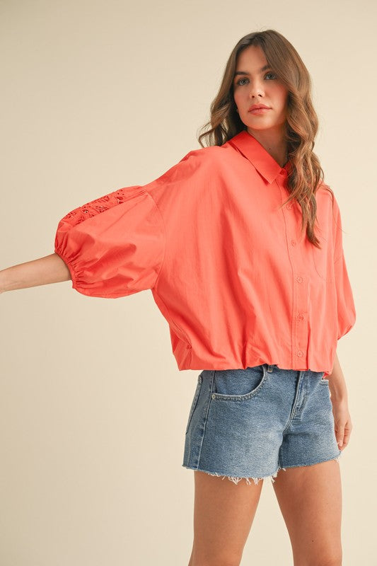 Coral Blouse