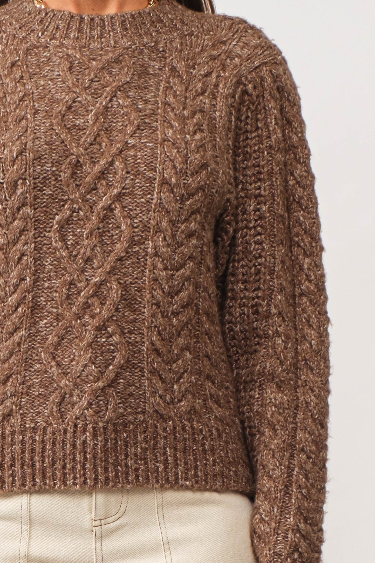 Lucia Cable Knit Sweater